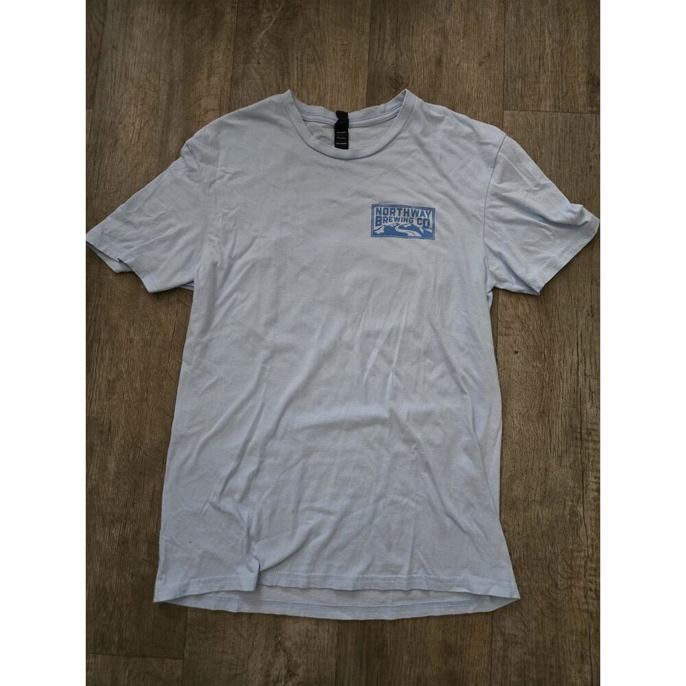 DISTRICT Northway Brewing Co Blue Size Med T Shirt Perfect Day Pilsner 100% Ctn